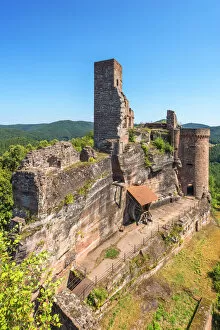 Images Dated 18th September 2018: Ruin of castle Altdahn, Dahn, Wasgau, Palatinate Forest, Rhineland-Palatinate, Germany