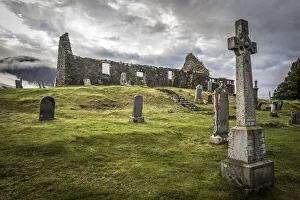 Mystical Prints: Ruin of the Church of Kilchrist, Broadford, Isle of Skye, Highlands, Scotland
