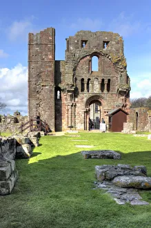 Priory Prints: Ruins of abbey, Lindisfarne, Holy Island, Northumberland, North East England, UK