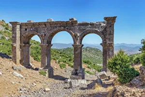 Antalya Province Prints: Ruins of ancient town of Ariassus, Ariassos, Antalya Province, Turkey