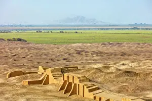 Trujillo Prints: The ruins of a colonial church in the archaeological site of El Brujo