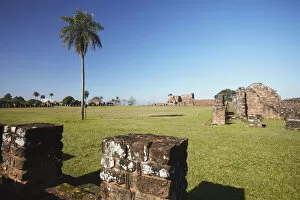 Images Dated 29th November 2012: Ruins of Jesuit mission at Trinidad (UNESCO World Heritage Site), Itapau, Paraguay
