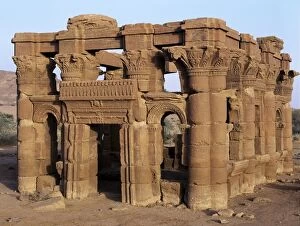 Sudan Gallery: The ruins of a Kiosk beside one of the four temples