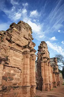 Mission Prints: Ruins of mission at San Ignacio Mini (UNESCO World Heritage Site), Misiones, Argentina