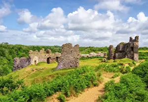 Grade Ii Prints: Ruins of Pennard Castle, Gower Peninsula, Swansea, Wales