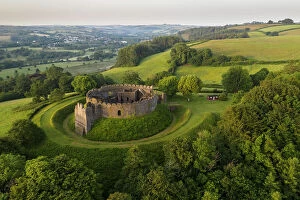 Images Dated 20th September 2023: The ruins of Restormel Castle on a summer morning, Lostwithiel, Cornwall, England