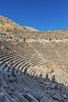Theatre Prints: Ruins of Roman theatre, ancient city of Sagalassos, Burdur Province, Turkey