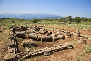 Images Dated 14th November 2012: The Ruins of The Roman Villa. Ancient site of Aptera, Crete, Greece