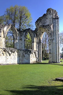 Images Dated 6th November 2012: Ruins of St Marys Abbey church, York, North Yorkshire, England, UK
