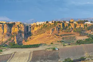 Andalusian Prints: Rural landscape surrounding the citadel of Ronda on El Tajo gorge, Malaga province