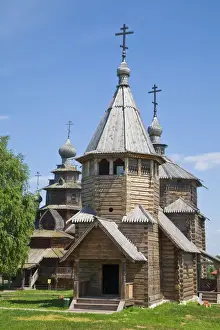 Russia Prints: Russia, The Golden Ring, Suzdal, Museum of Wooden Architecture