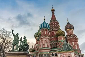 Russia, Moscow, Red Square, St. Basils Cathedral
