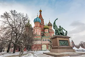 Russia, Moscow, Red Square, St. Basils Cathedral