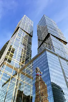 Steel Prints: Russia, Moscow, skyscrappers of the Modern Moscow-City International business