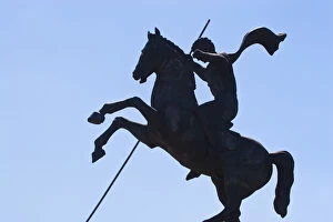 Images Dated 19th August 2011: Russia, Moscow, Victory Park, Monument of St George slaying the dragon