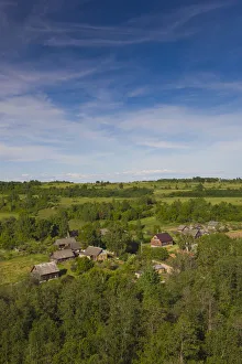 Images Dated 28th November 2011: Russia, Pskovskaya Oblast, Stary Izborsk, ruins of the oldest stone fortress in Russia