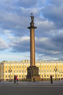 St Petersburg Collection: Russia, Saint Petersburg, Alexander Column
