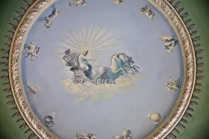 Soviet Union Prints: Russia, St Petersburg. Ceiling painting depicting Phaeton