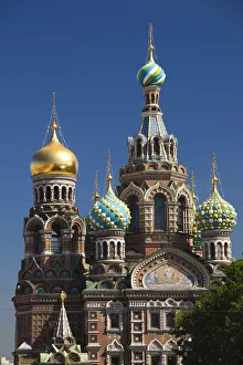 Russia, St. Petersburg, Center, Church of the Saviour of Spilled Blood on Griboedov Canal