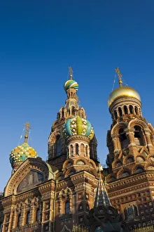 Russian Federation Prints: Russia, St. Petersburg, Center, Church of the Saviour of Spilled Blood on Griboedov Canal