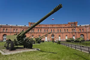 Russia, St. Petersburg, Kronverksky Island, Artillery Museum, cannon