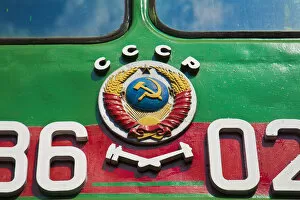 Images Dated 19th August 2011: Russia, St Petersburg, Locomotives at the Railway museum
