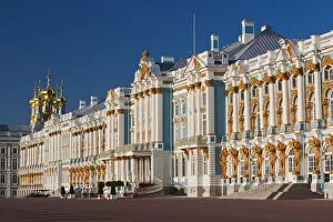 Images Dated 2011 November: Russia, St. Petersburg, Pushkin-Tsarskoye Selo, Catherine Palace, west end