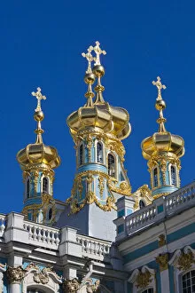 Images Dated 2011 November: Russia, St. Petersburg, Pushkin-Tsarskoye Selo, Catherine Palace Chapel detail