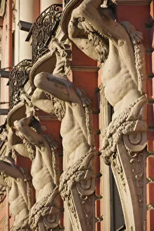 Images Dated 28th November 2011: Russia, St. Petersburg, Vosstaniya, Beloselsky-Belozersky Palace building sculptures