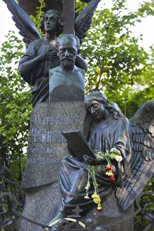 Russia, St. Petersburg, Vosstaniya, Tikhvin Cemetery, grave of Peter Iliych Tchaikovsky