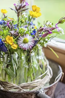 Alto Adige Prints: Rustic decoration with wild flowers, South Tyrol, Italy