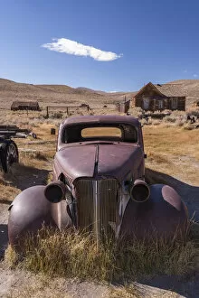 Images Dated 9th June 2020: Rusty abandoned old car in Bodie Ghost Town, California, USA. Autumn