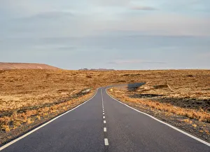 Highway Prints: Ruta 40 near Perito Moreno Town, sunset, Santa Cruz Province, Patagonia, Argentina