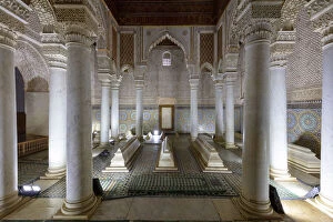 High Atlas Gallery: Saadian tombs, Marrakech-Safi (Marrakesh-Tensift-El Haouz) region, Marrakesh, Morocco