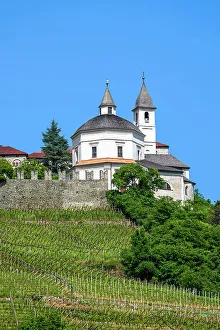 Chiusa Prints: Saben Abbey (Monastero di Sabiona), Klausen-Chiusa, Alto Adige-South Tyrol, Italy