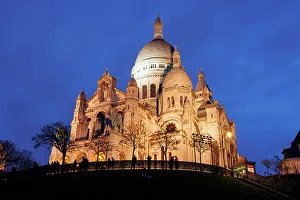 Paris Prints: Sacre Coeur, Montmartre, Paris, France