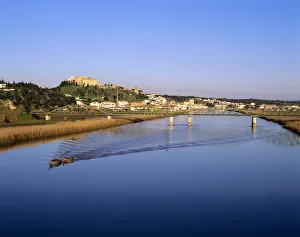 Sado River Prints: The Sado river crossing Alcacer do Sal, one of the oldest villages in Europe, founded