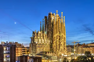 Sagrada Familia basilica church, Nativity facade, Barcelona, Catalonia, Spain
