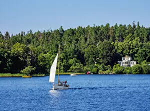 Images Dated 1st February 2022: Sailboat at the Lake Malar, Stockholm, Stockholm County, Sweden