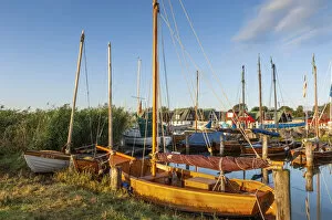 Ahrenshoop Gallery: Sailboats, Zeesen boats in the port of Ahrenshoop-Althagen, Fischland-Darss-Zingst