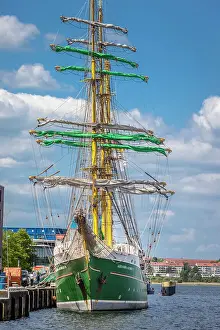 Wismar Prints: Sailing ship Alexander von Humboldt II in the port of Wismar