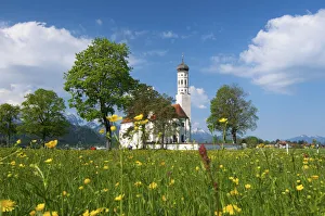 Saint Coloman near to Fuessen, Allgaeu, Bavaria, Germany