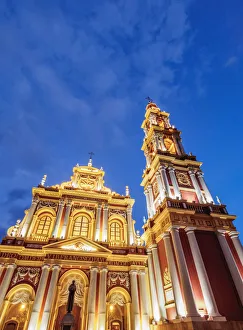 Images Dated 29th September 2017: Saint Francis Church, twilight, Salta, Argentina