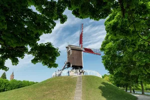 Brugge Prints: Saint-Jean Windmill, Bruges, Belgium