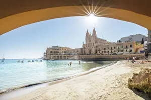 Valletta Prints: Saint Julian Bay, Valletta, Malta