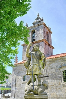 Beira Alta Prints: Saint Michael, patron saint of Mezio. Serra de Montemuro, Castro Daire. Portugal