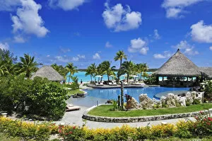 Images Dated 14th May 2014: Saint Regis Bora Bora Resort, Bora Bora, French Polynesia, South Seas PR