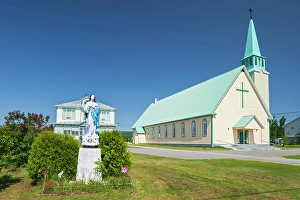 Reverence Prints: Sainte-Anne Catholic Church (Eglise St Anne), Godbout, Quebec, Canada