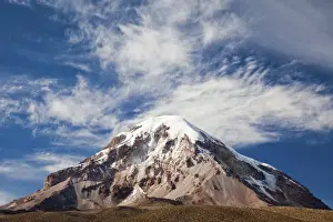 Bolivia Prints: Sajama is Bolivias highest mountain - an extinct volcano situated in the eponymous