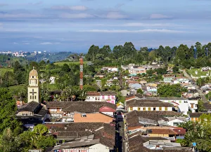 Quindio Prints: Salento, elevated view, Quindio Department, Colombia